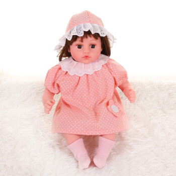 化妆耶兹娃娃会说话的女孩仿真婴儿软胶重生布情绪感应玩具洋娃娃礼物