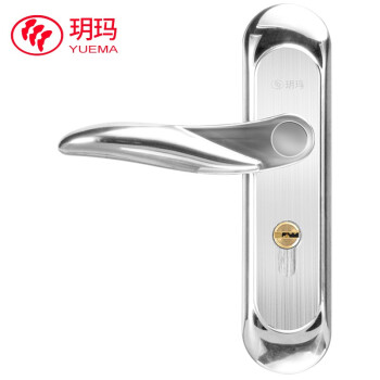 玥玛 不锈钢室内卧室房门锁现代简约家用防盗门锁 B002-S12SS