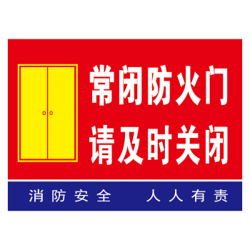 禁止停車標識牌溫馨提示牌標示貼tep89 tep56 常閉防火門請及時關閉