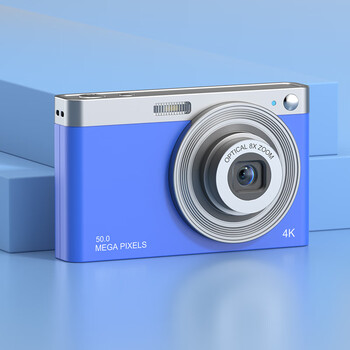 全新ccd高清相机学生校园复古口袋卡片机vlog入门级小型单反 蓝色伸缩