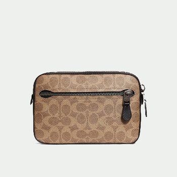 蔻驰(coach)奢侈品女包腰包盒子包男女通用 老花拼蓝 69355 jikha