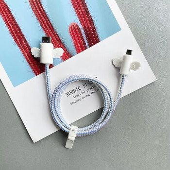 玛汉森适用于小米vivo华为充电线保护线typec数据线天使防折断保护套