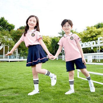 童然幼儿园园服夏装新款运动装六一合唱团毕业照服纯棉班服小学生校服