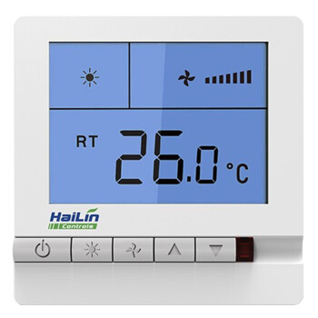 HAILIN海林 中央空调温控器风机盘管温度控制液晶开关面板HL108DA2-RL
