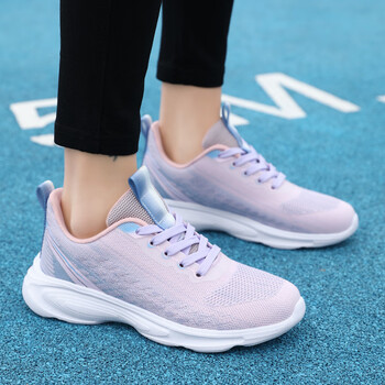 初三高中学生中考体育专用鞋女初中生立定跳远田径运动专业跑步鞋灰粉