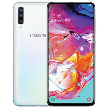 【移动合约版】三星 Galaxy A70 6GB+128GB 珍珠白（SM-A7050）4G手机 屏下指纹解锁 全网通 游戏拍照手机