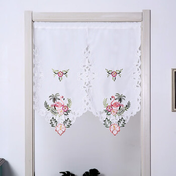 隔断帘卧室布艺风水帘客厅厨房卫生间 布帘子 家用日式半帘门帘 门帘