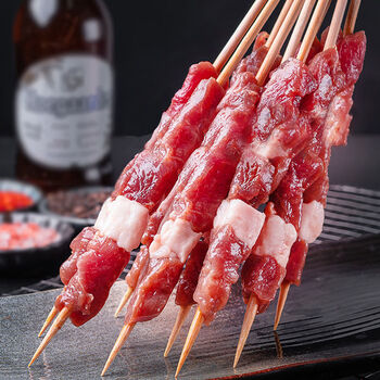 【顺丰速运】羊肉串调理新鲜速冻烧烤食材现串特大串鲜切生鲜 林诺新