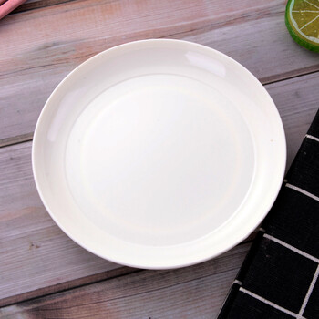创意小碟子餐桌盘子吐骨碟塑料骨碟家用6寸小菜碟水果盘骨盘碟 纯净白