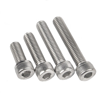 304不锈钢滚花杯头内六角螺丝 din912全牙圆柱头内六角螺栓 m10*1