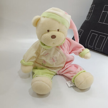 睡衣小熊公仔安睡泰迪熊玩偶网红可爱安抚陪睡抱抱熊毛绒玩具治愈系床