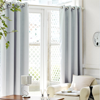 千幔高精密仿真丝全遮光窗帘布料加厚纯色窗帘成品定制现代简约北欧