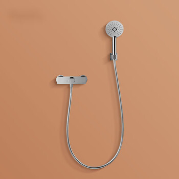 toto卫浴明装极简淋浴花洒淋浴套装酒店民宿网红家用简易花洒 铬色[18