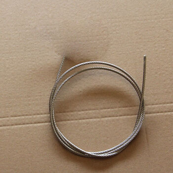 管配件2节3节两节三节组装钢丝套弹簧套管织语 3米长【5毫米钢丝绳】