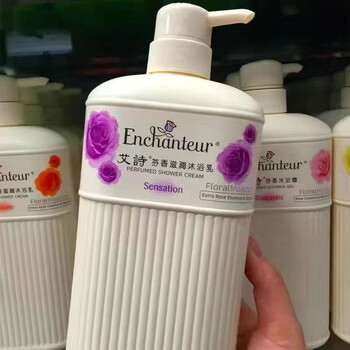 艾诗港版750ml沐浴露香水持久留香保湿玫瑰花香沐浴乳家庭装 紫色蜜意