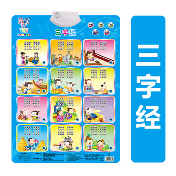 智陌汉语拼音字母表墙贴小学韵母表英语英标卡片语音贴图有声挂图发音字帖磁性三字经 图片价格品牌报价 京东