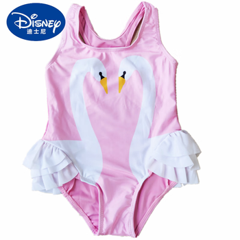 迪士尼(disney)天鹅独角兽儿童泳衣女童卡通连体宝宝游泳衣女孩学生泡