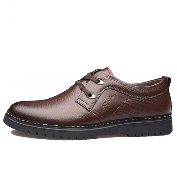 秋季头层牛皮休闲鞋软面皮透气男土悠闲鞋上线不脱胶修闲皮鞋品质定制