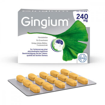 德国原装hexal gingium银杏叶片提取物 240mg(120粒