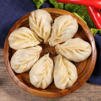水饺福建特产速冻早餐馄饨点心家用批发 沙县蒸饺3斤(约96粒) 辣椒g