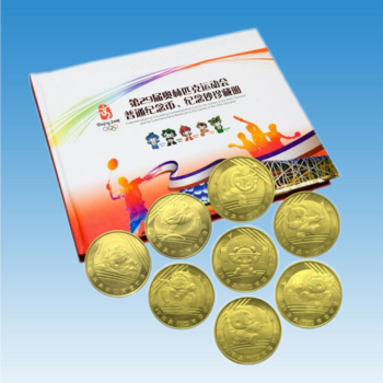 华夏臻藏 2008年北京奥运会纪念币 奥运纪念币 一二三组套币 体育赛事 流通纪念币系列 北京奥运会大全套普通纪念币珍藏册 共8枚