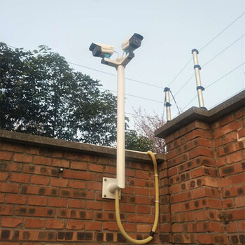 摄像头监控支架室外加长l型壁装吸墙装枪机支架万向鸭嘴立杆定制