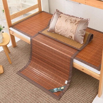 映季学生宿舍凉席竹席单人席子夏季工人寝室凉感双面空调席09米床上