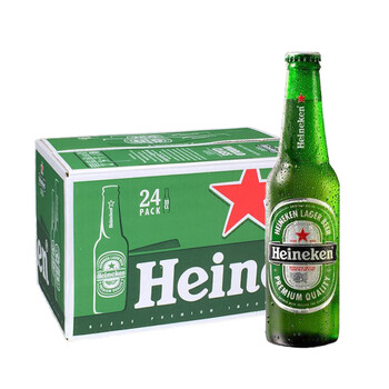 荷兰进口喜力啤酒海尼根喜力铝瓶装罐装玻璃瓶装mini迷你瓶 330ml*24