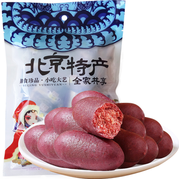 御食园 【厂家直营 】小紫薯350g 老北京特产 传统小吃休闲零食 独立