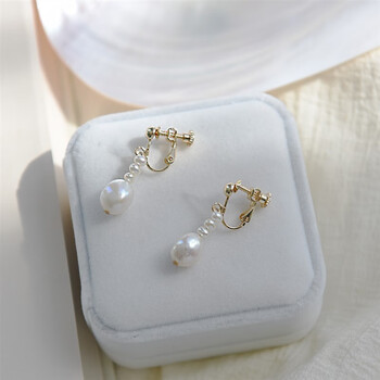 珠宝首饰>时尚饰品>耳饰>vzvp>vzvp珍珠14k包金耳钉耳环耳夹法式复古