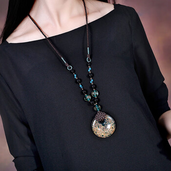 铭闽复古毛衣链长款挂件民族风项链衣服吊坠挂饰百搭装饰品女挂链配饰