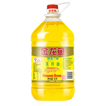 金龙鱼菜籽油 金龙鱼食用油精炼一级菜籽油5l 行情报价价格评测 京东