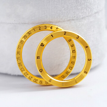 季福缘黄金时钟戒指999足金时光数字戒子3d硬金男女款指环足金情侣
