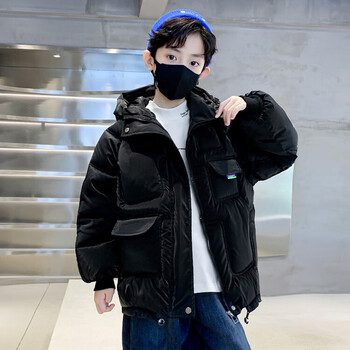 棉服>敦弥>敦弥2022新款男孩棉袄加厚炸街洋气潮牌儿童棉衣男童冬装