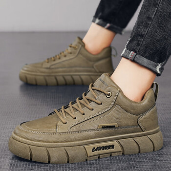 fengpilang卡迪高男鞋官方风格英伦风男鞋秋季马丁鞋男款运动休闲鞋