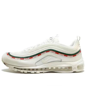 max 97子弹头跑步全掌气垫运动鞋银子弹3m男女情侣休闲鞋nike 白联名
