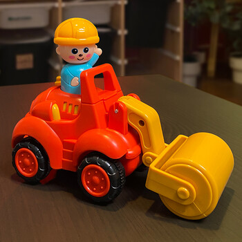 京智造  儿童按压小猪黄鸭摩托车男女孩3-6岁宝宝玩具惯性滑行车 浅