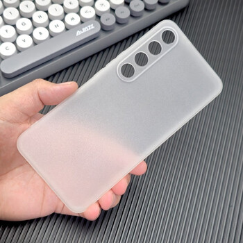 魅族20手机壳轻薄磨砂防摔保护套魅族20pro简约纯色硅胶软壳 透白磨砂