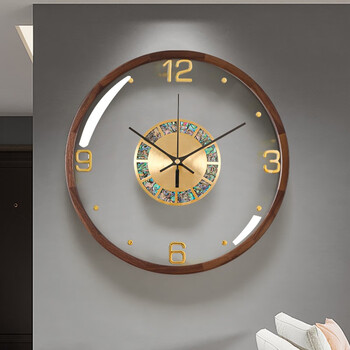 北极星polaris现代轻奢贝壳挂钟客厅家用挂墙钟表时尚创意餐厅装饰