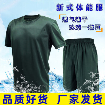 新式体能服短袖套装男体能服短袖t恤体能训练户外军训工作服体能服