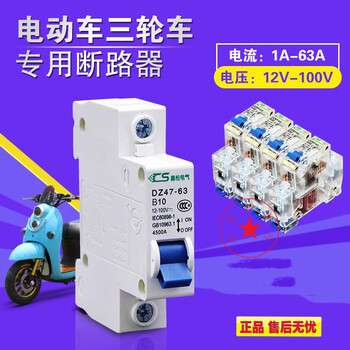 定制电动车专用直流空开断路器12v36v72v100短路过载保护电源空气开关2p 25a 图片价格品牌报价 京东
