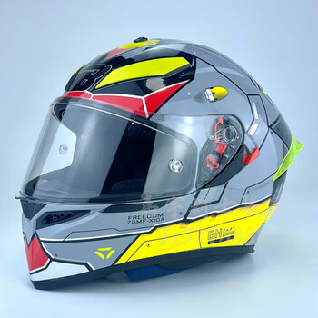 bihr头盔k5大尾翼男女骑士安全四季电动摩托车机车全盔安全 灰金刚 l