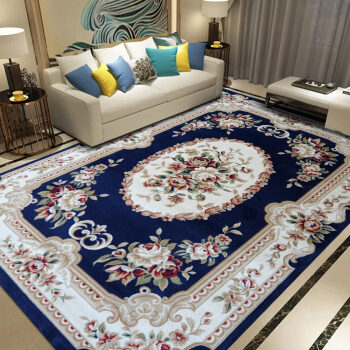 东升欧式法式古典客厅沙发茶几地毯加厚高密不掉毛不起球易打理 N-4712B 1.6X2.3米 客厅卧室地毯