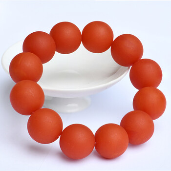缘诗芸古油红老蜜蜡手串原石蜜蜡红琥珀手链本命年转运男女款 鸡油红