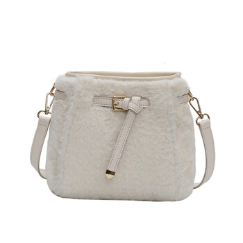 潮流女包 斜挎包 其他品牌 年会元旦2018新款冬季上新毛绒小包 个性抽
