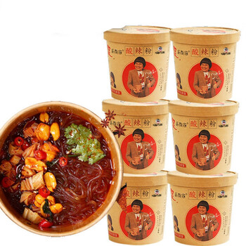 酸辣粉 八两金版纯红薯粉条透明6桶装网红方便速食 酸辣粉八两金版纯