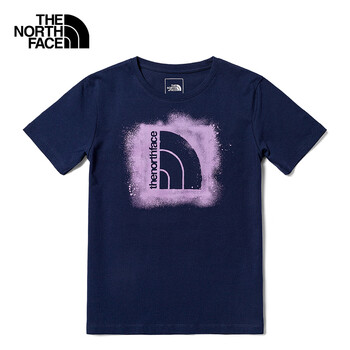 the north face北面短袖t恤女23春夏户外舒适印花棉质短袖7wes 8k2