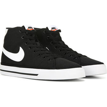 耐克(nike)女运动休闲鞋板鞋高帮鞋帆布鞋百搭平底舒适55294 black