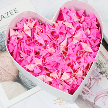 盛开宇千纸鹤折纸成品创意千纸鹤纯手工闪钻折纸成品送老公老婆纪念日