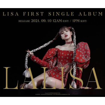 正版粉墨blackpink Lisa Solo专辑lalisa Cd 海报小卡特典周边lisa Solo专辑cd 京东jd Com